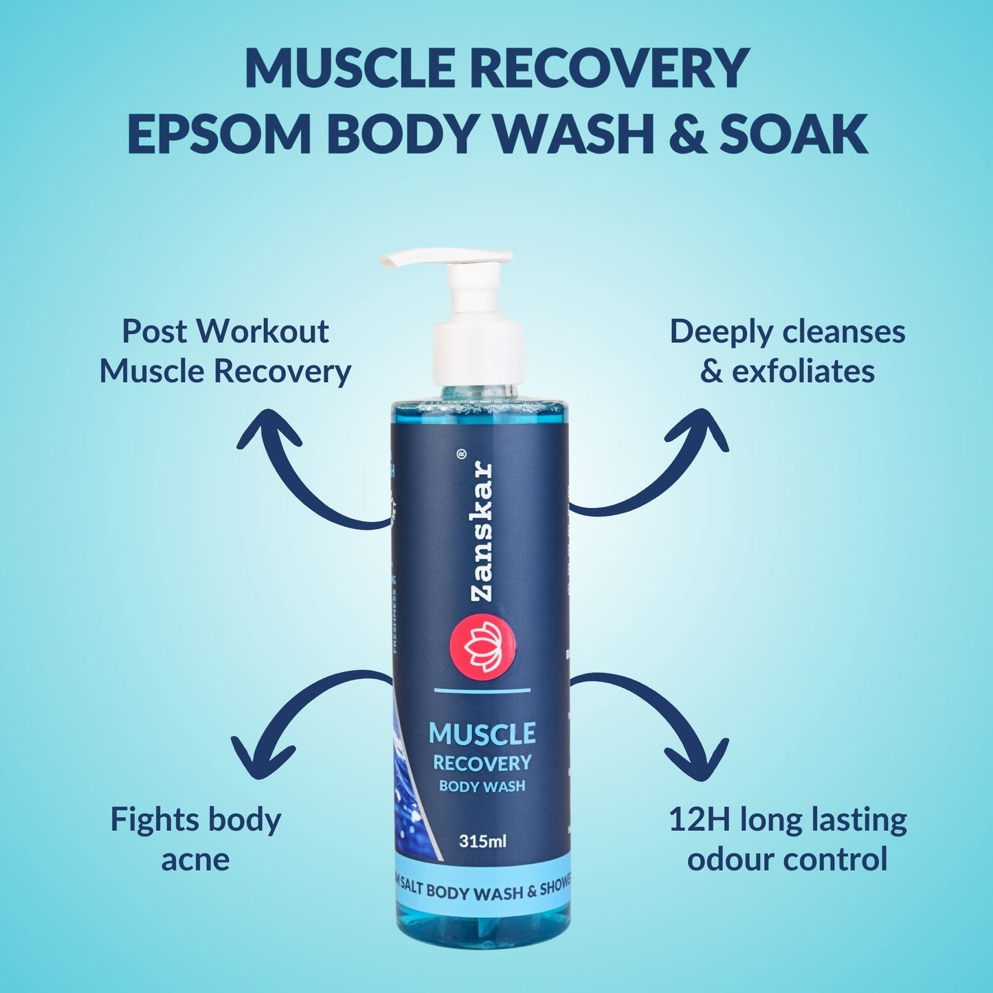 Muscle Recovery Body Wash (315ml)