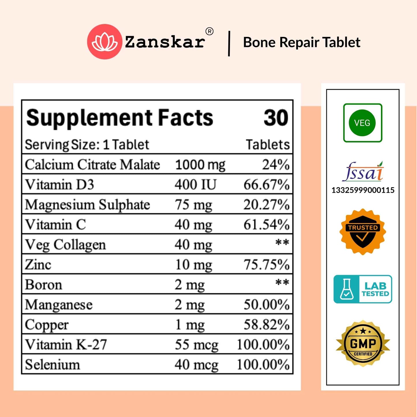 Advanced Bone Supplement